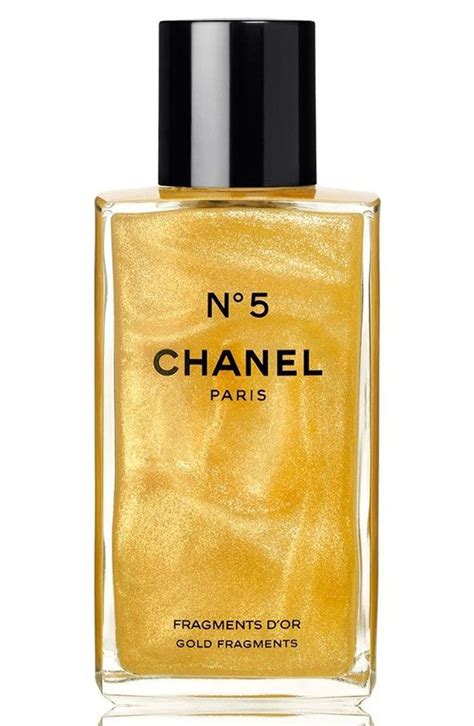 chanel no 5 shimmering gel|CHANEL N°5 GOLD FRAGMENTS Body Gel, 8.4.